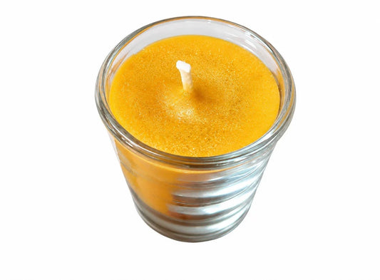 Yellow Organic Aromatherapy Beeswax Candle