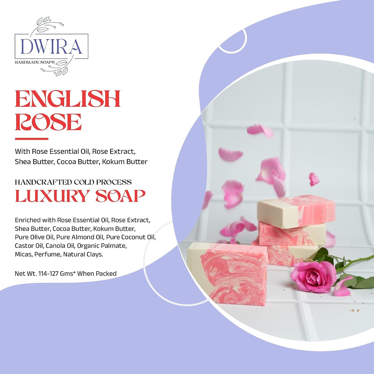 English Rose Cold Process Bathing Soap Bathing