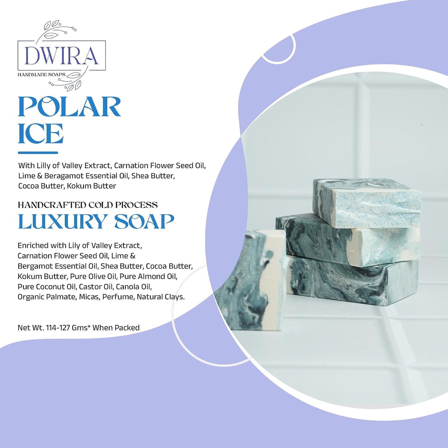 Polar Ice Cold Process Bathing Soap Bar